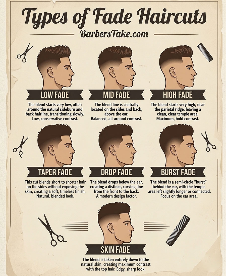 Types of Fade Haircuts
