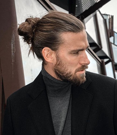 Classy Man Bun with Beard