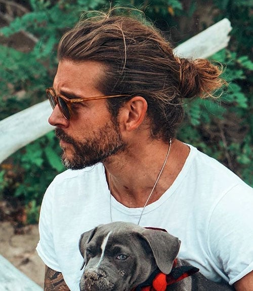 Messy Man Bun