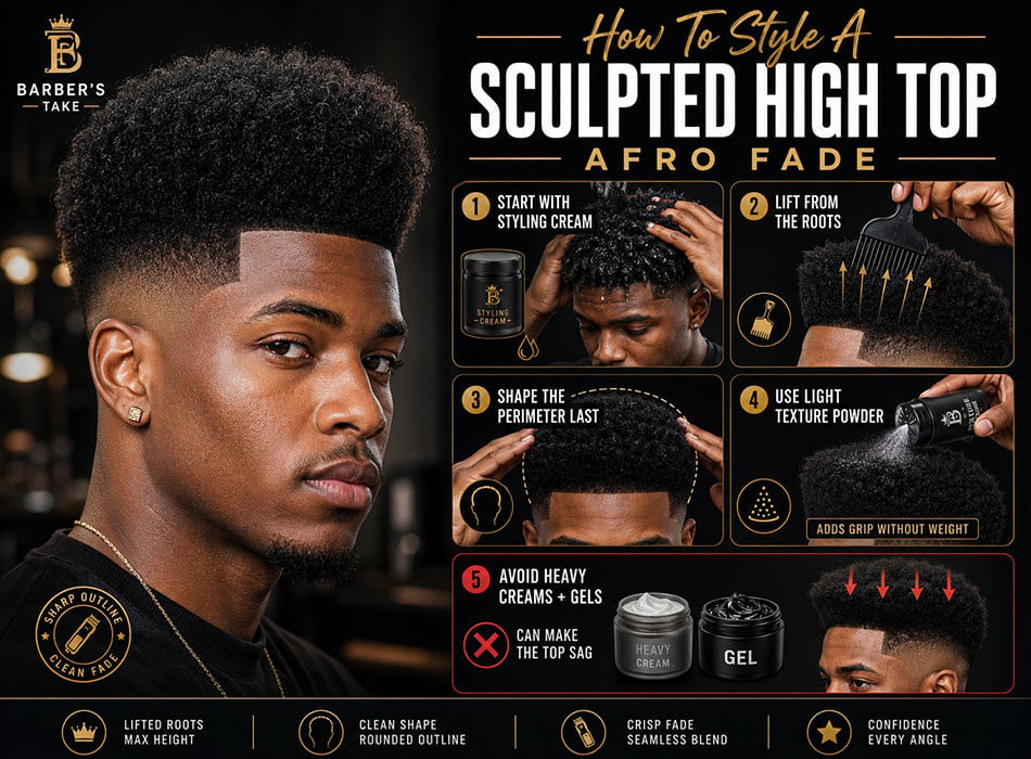 How To Style A High Top Afro Fade