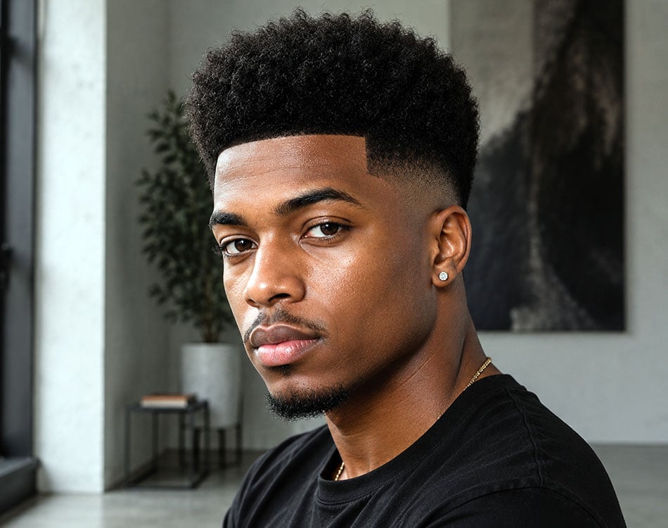 Medium Afro Fade Top