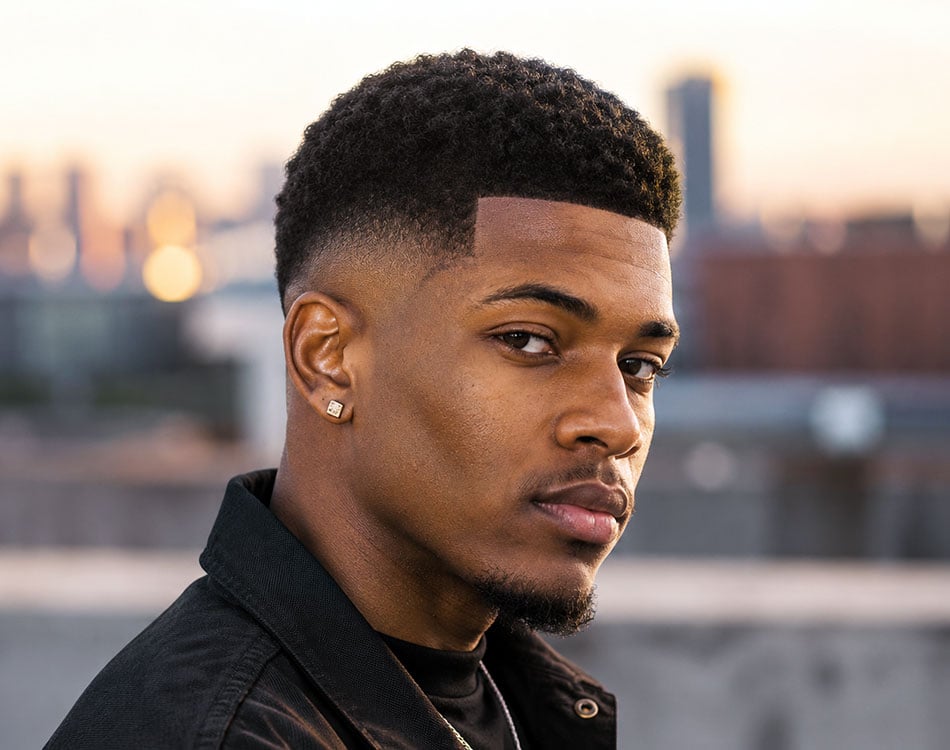 Short Afro Fade Top