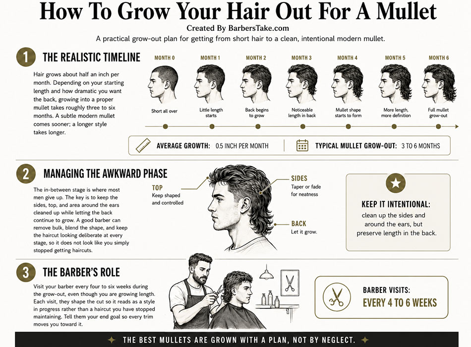 How To Grow Your Hair Out For A Mullet