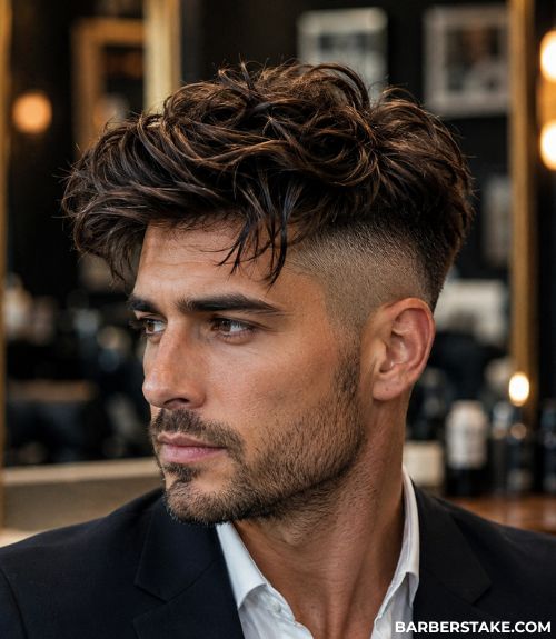 Messy Medium Hair with Undercut