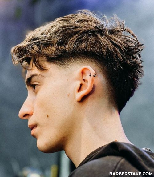 Modern Drop Fade Mullet