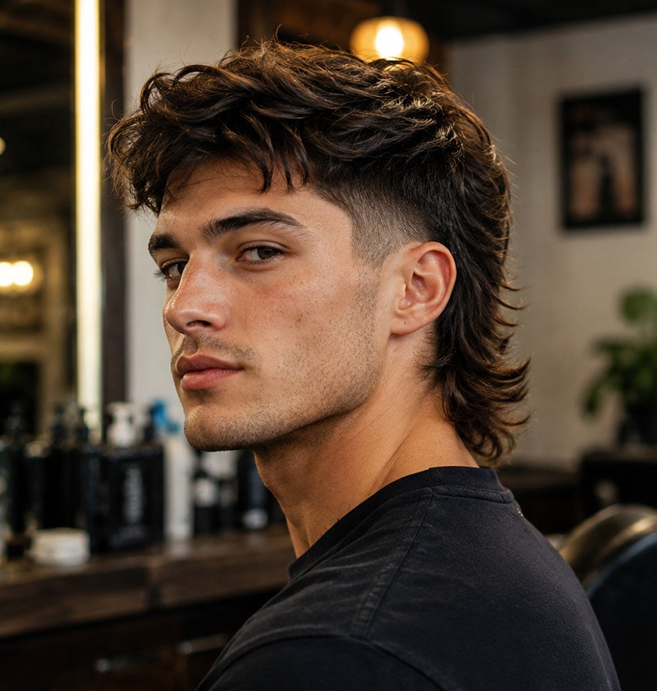 The Modern Mullet Fade Haircut For Men