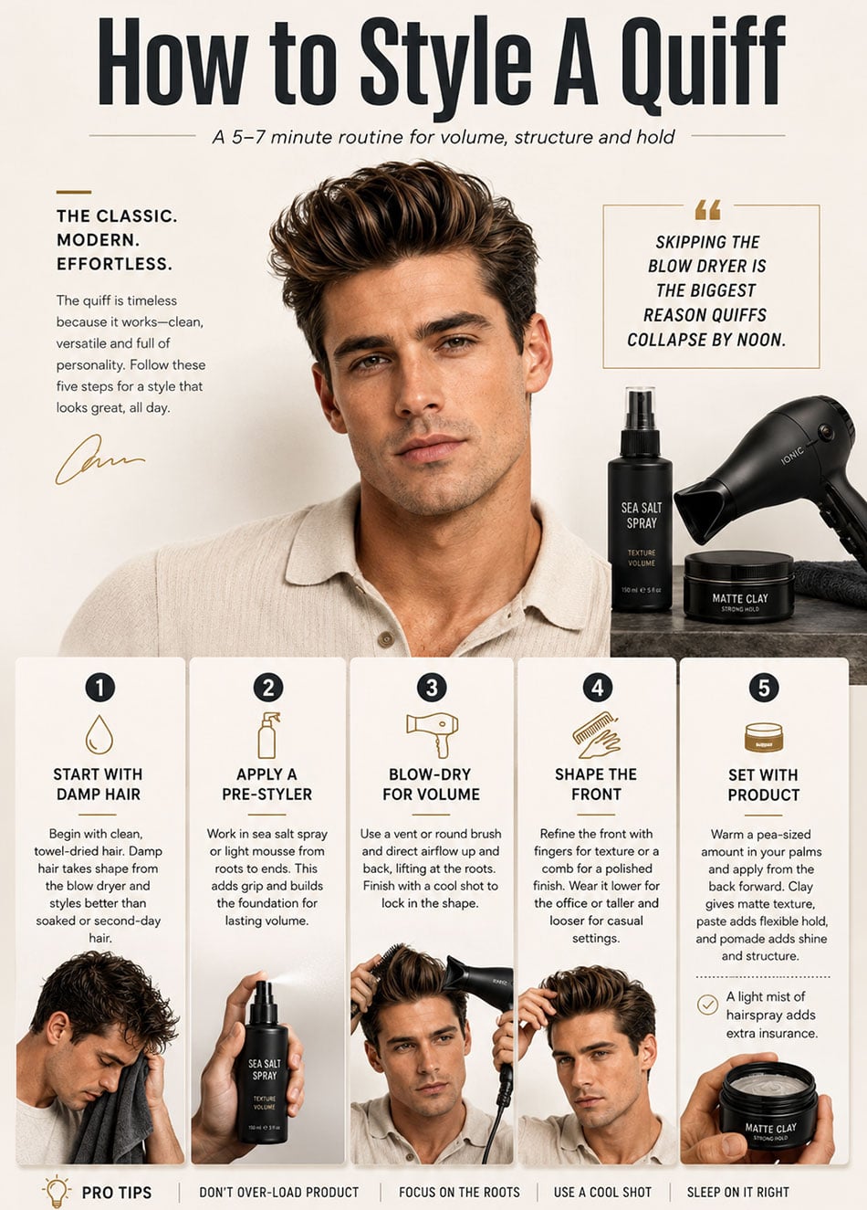 How To Style A Quiff
