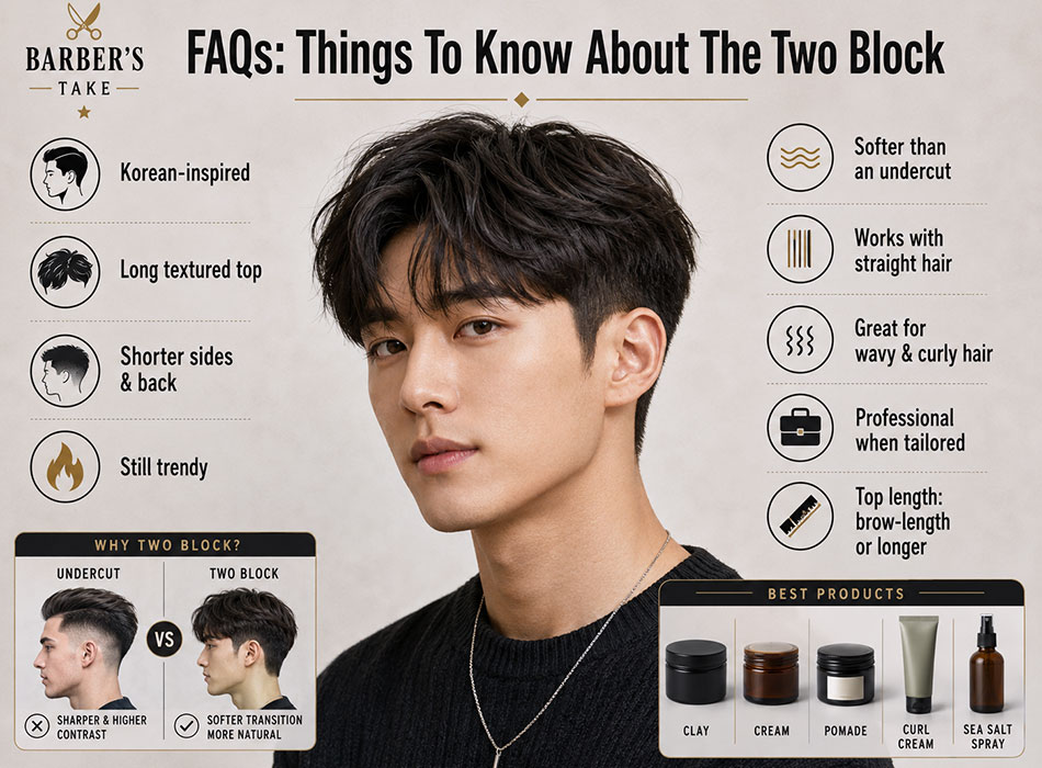 Two Block Haircuts For Men