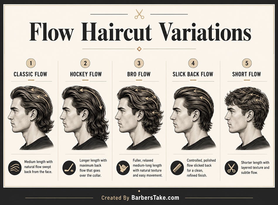 Men's Flow Haircut Variations