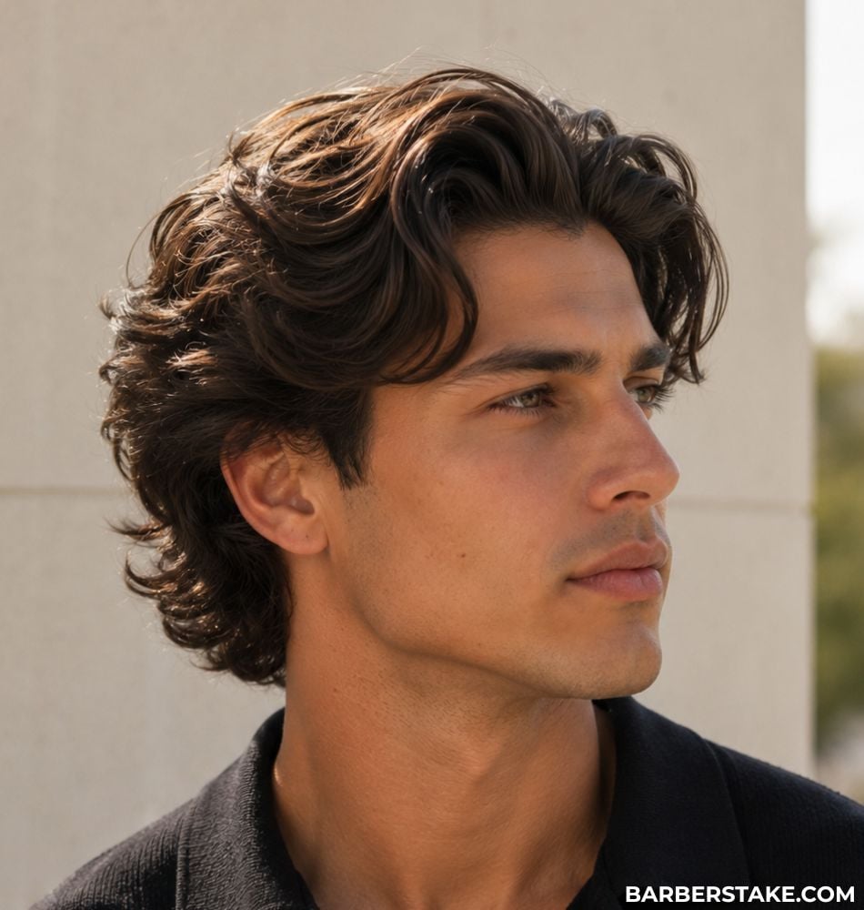 The Wavy Flow Men's Haircut