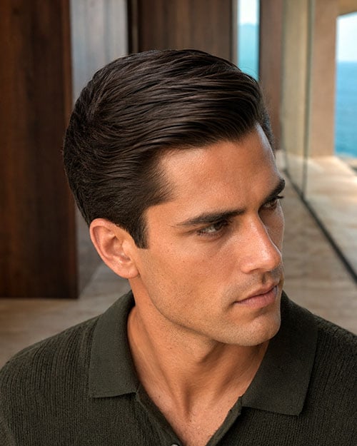 Comb Over Slick Back