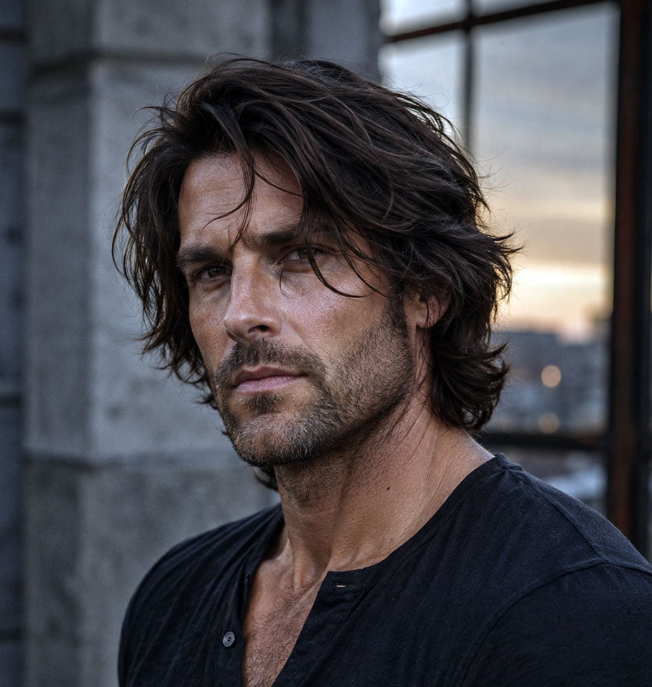 Long Messy Men's Hairstyles