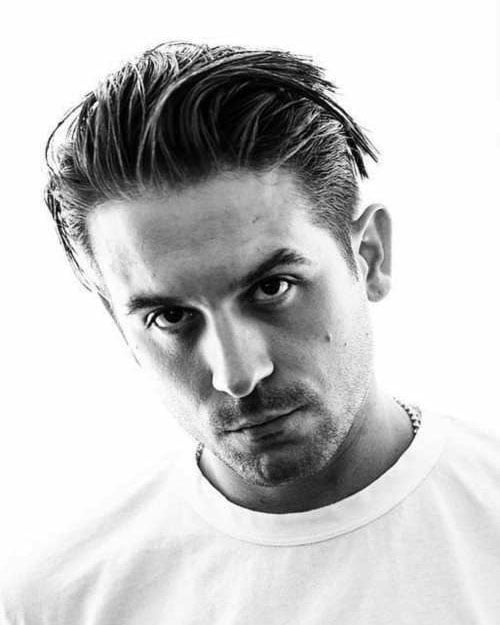 Loose Slick Back with Tapered Sides