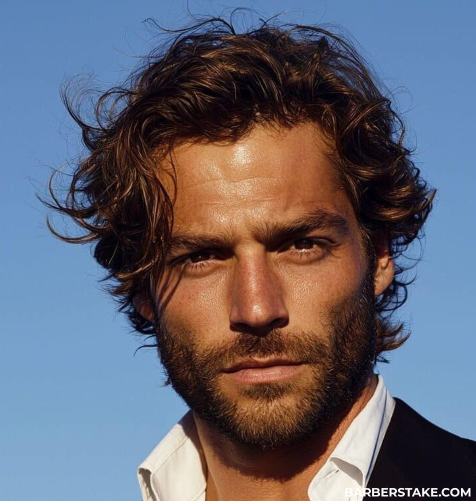 Messy Flowing Hairstyle For Men