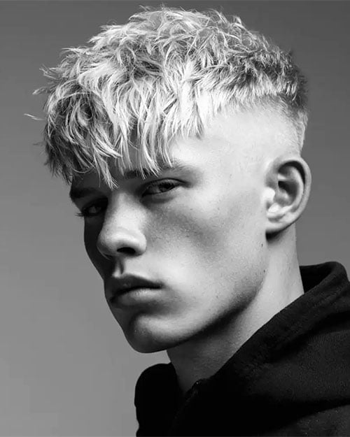Messy Hair with Skin Fade