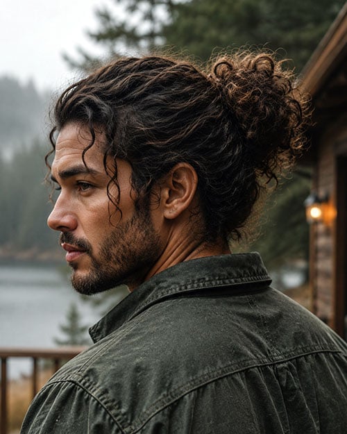 Messy Man Bun