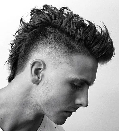 Messy Mohawk Fade
