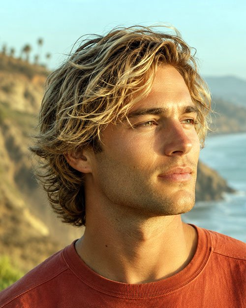 Messy Surfer Hair