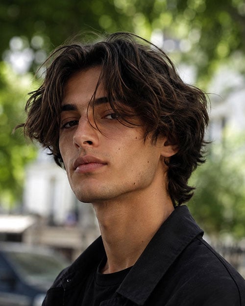 Messy Thick Men's Hair
