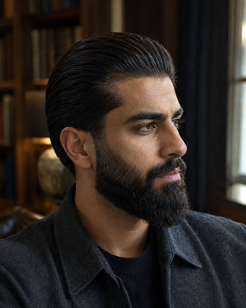 Slick Back with Beard