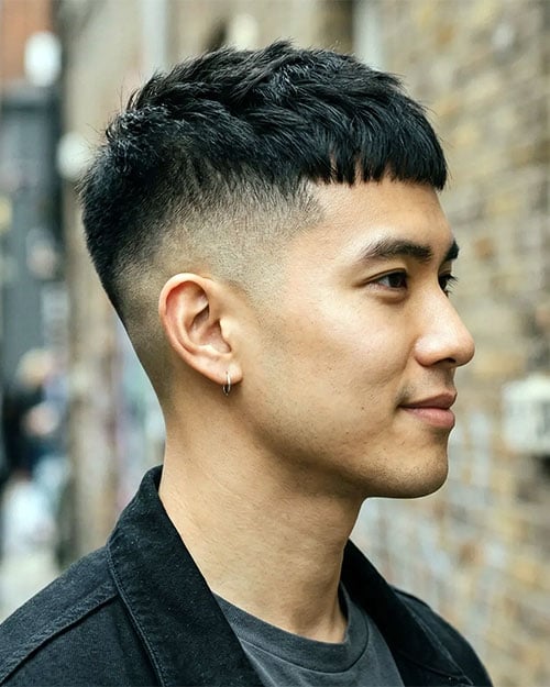 Textured Short French Crop with High Fade