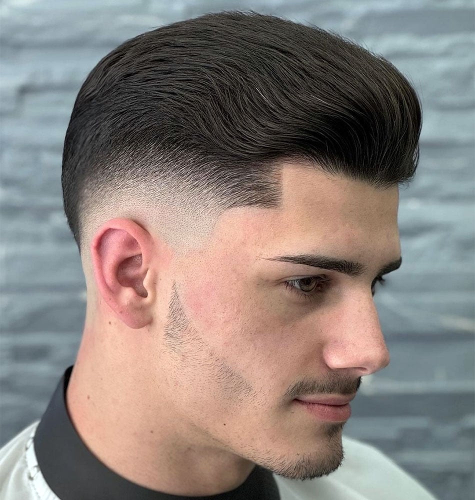 Thick Textured Brush Back Fade